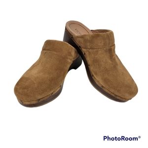 Vionic Wood Heel Slip On Mules Sz 10